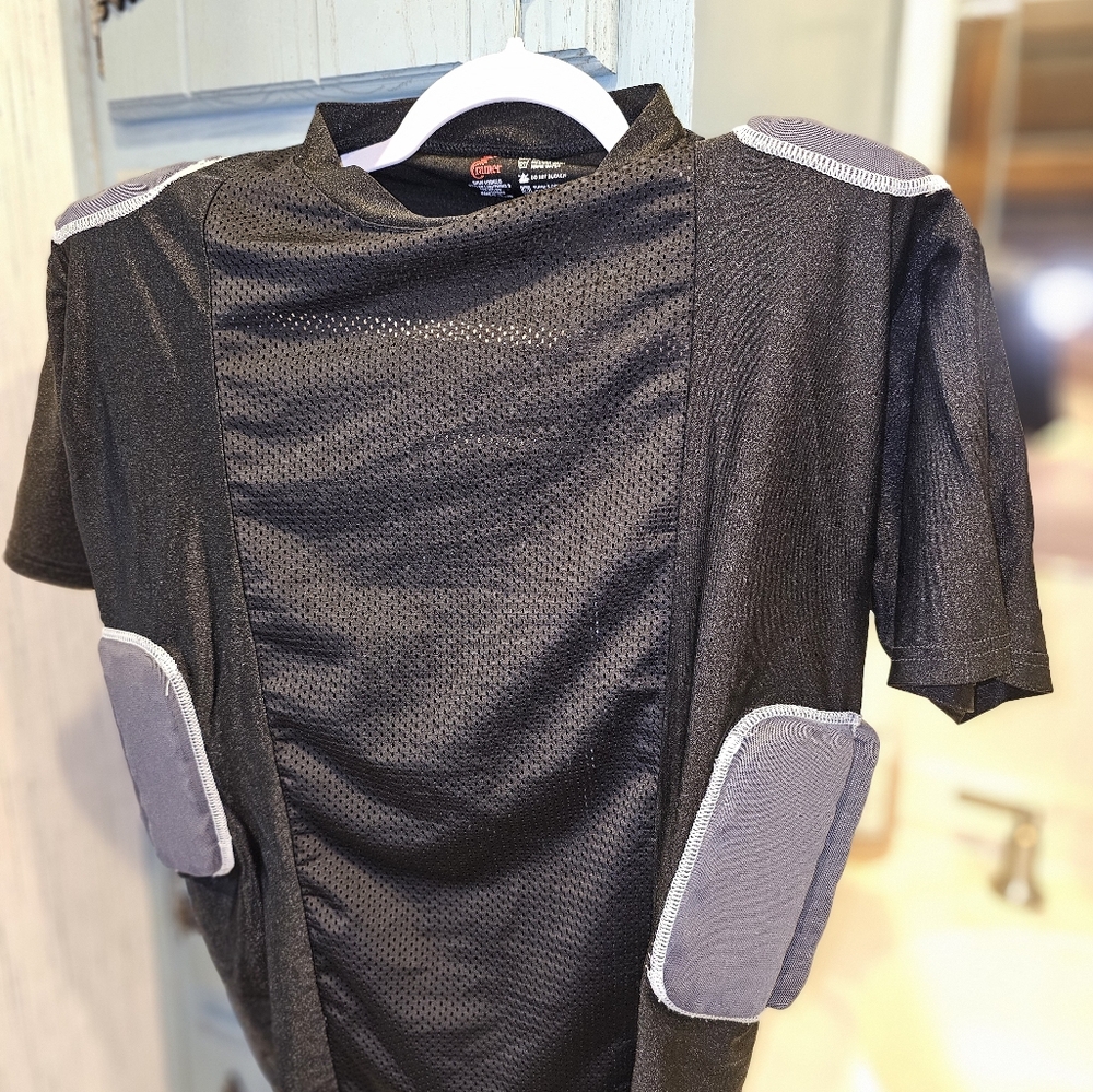Men's Large Football Padded Compression Shirt